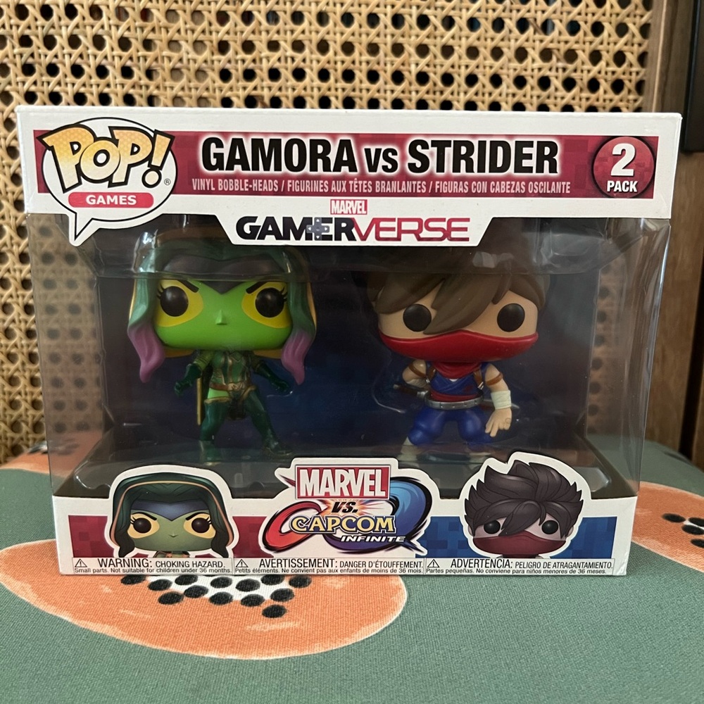 Funko Pop! Marvel vs Capcom Gamora and Strider Figures 2 Pack